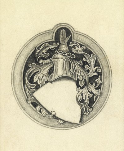 Boceto para el escudo de armas de Millais de John Everett Millais